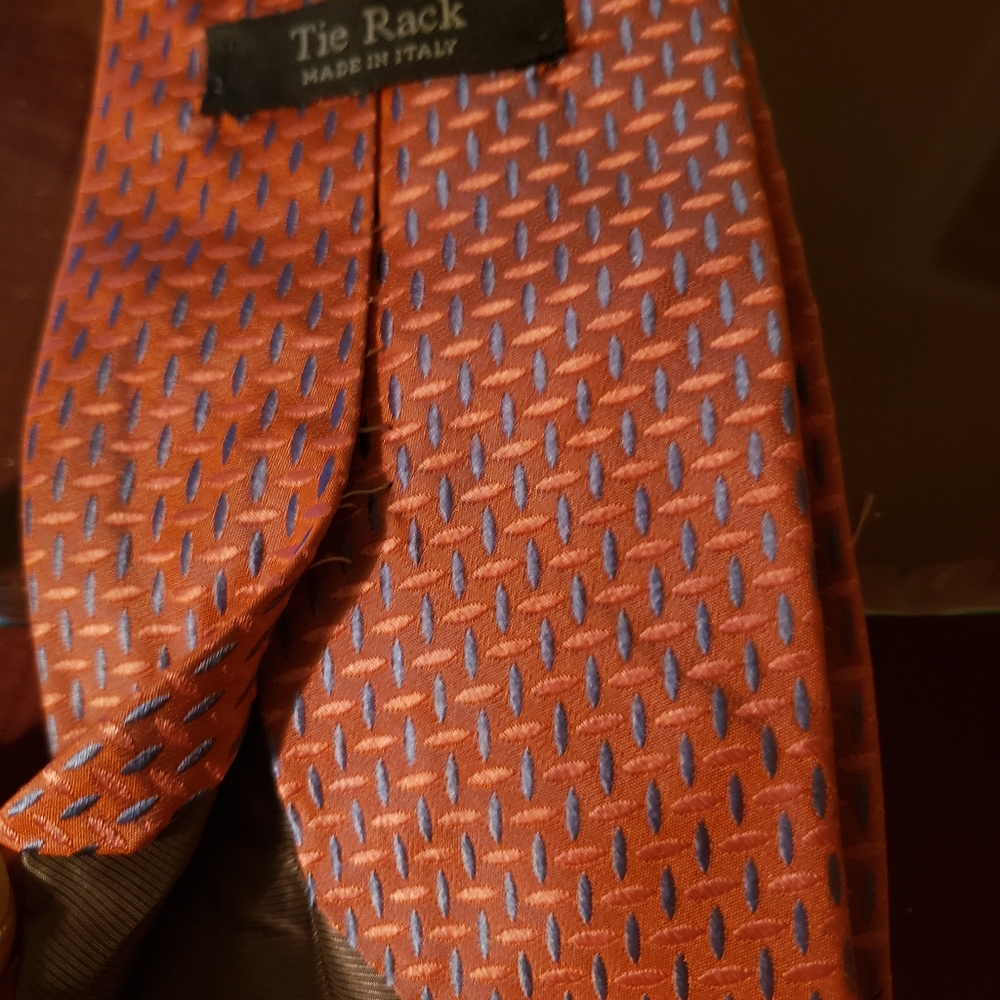Tie Rack Orange Multi Necktie 👔 - Picture 6 of 7